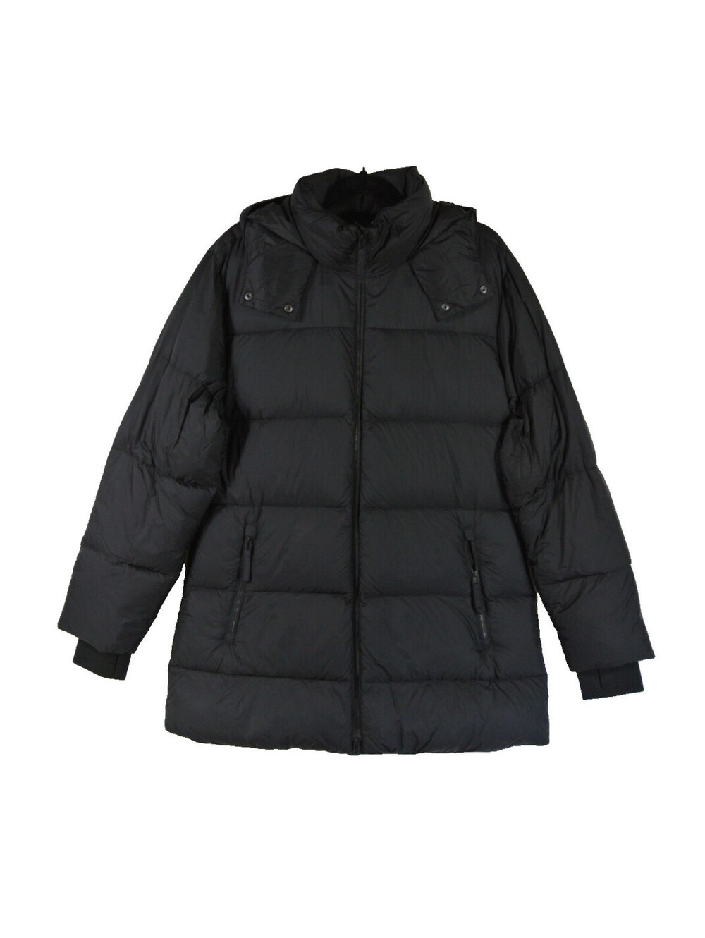 New, Vuori Water Resistant Long Down Jacket in Black Sz XS #C4903